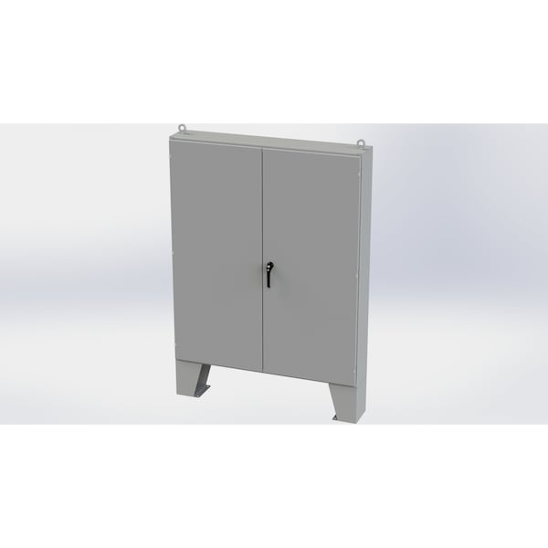 3 Point Latch with Padlock/Keylock Handle Electrical Enclosures, 72 in H, 10 in D, 60 in W